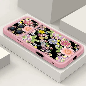 Case For iPhone 17 Pro Max 16 15 14 13 17e Silicone ShockProof Floral Soft Cover