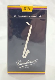 Vandoren Traditional Eb Alto Clarinet Reeds, NEW SEALED, 10 pk (2.5, 3, 3.5, 4)
