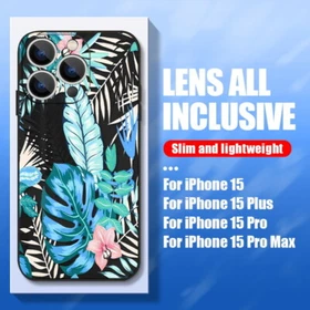 Shockproof Case For iPhone 15 14 Pro Max 13 12 11 XR 7 8 Floral Slim Phone Cover