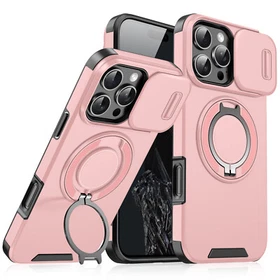 Rugged Magnetic For iPhone 17 Pro Max 16 15 14 13 12 11 with Ring Camera Cover