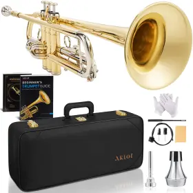 Trumpet AKLOT Hammered Valve Action Lacquered Bod