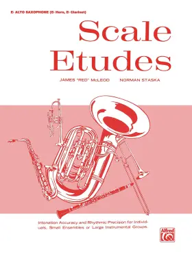 09623 ALFRED MUSIC Scale Etudes Flat Alto Saxophone Horn