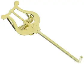 501G AMERICAN PLATING Trumpet Lyre Bent Stem