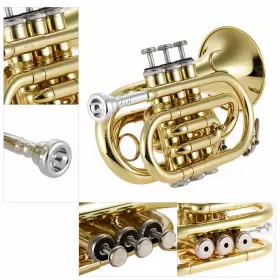 GKU9905272016216ER AMMOON Pocket Trumpet Flat Wind Mouthpiece #2