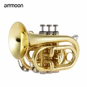 GKU9905272016216ER AMMOON Pocket Trumpet Flat Wind Mouthpiece