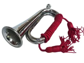 880025661123 ARTIZANSTORE Boy Scout Blowing Bugle Attack Horn