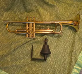 A39242 BACH Standard Trumpet Lacquered Finish Piston Valves