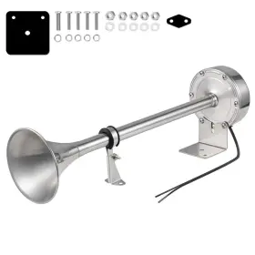 B0D299G5YW BANHAO Marine Boat Single Trumpet Horn Steel