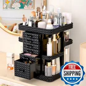 B0BVVMLQ4P BOCONY Rotating Makeup Organizer Vanity Skin Care