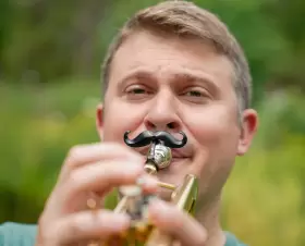 680392904331 BRASSTACHE Clip Mustache Trumpet Mouthpiece #2