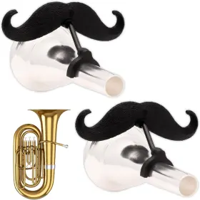 BA01 BRASSTACHE Tuba Stache Clip Mustache Sousaphone Players