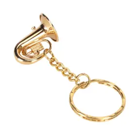 BRRNOO2WHRIOG864 BRRNOO Tuba Key Chain Musical Keychain Wire