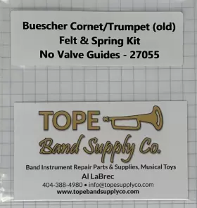 27055 BUESCHER Cornet Trumpet Valve Repair Guides Kit