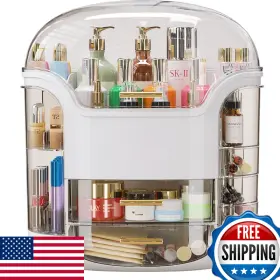 B0CSXVVQR7 CANDLEWO Makeup Organizer Countertop Vanity