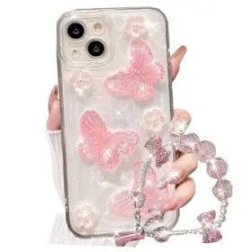 SA1203C44 CHANGJIA Glitter Butterfly Cute Girly Flower Iphone