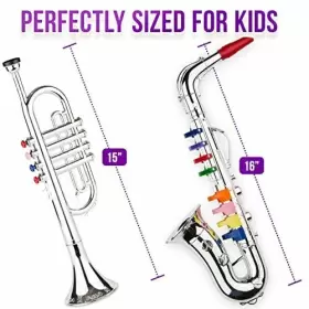 CNP0247 CLICK N PLAY Nft Toy Trumpet Saxophone Set Kids #2