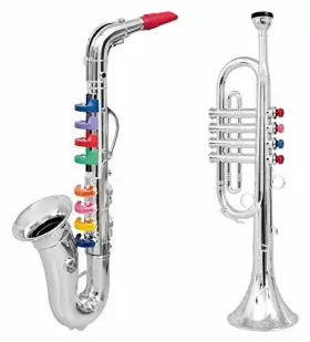 CNP0247 CLICK N PLAY Nft Toy Trumpet Saxophone Set Kids