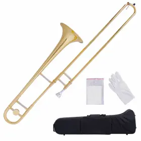 MU10024 COSTWAY Newb Flat Trombone Mouthpiece Gloves Students