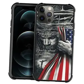 9369219837953 DAIZAG Iphone Christian Jesus God Bless Flag