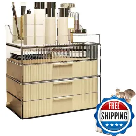B0C778V9SV DASITON Cream Dustproof Layers Storage Boxmakeup