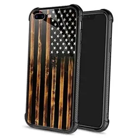 DJSOK-IP8P-XXX DESIGNER0594 Iphone Classic Wood Grain Flag