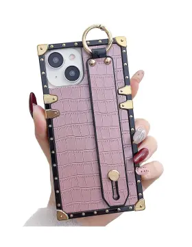 14-PINK DROPCASES Iphone Designer Crocodile