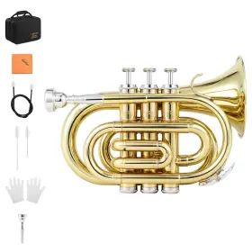 747356963237 EASTAR Pocket Trumpet Flat Mouthpiece Cleaning
