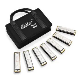 EB149 EASTAR Blues Diatonic Harmonica Set Key School