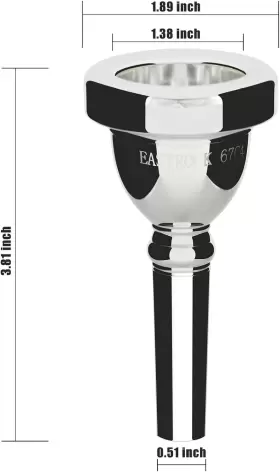 696577192813 EASTROCK Standard Tuba Mouthpiece #2