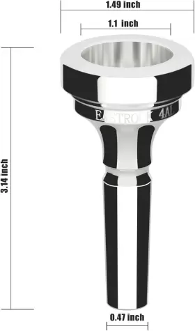 JDTM-4AL EASTROCK Trombone Mouthpiece Shank #2