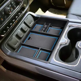 EDB058GMBU EDBETOS Center Console Organizer Tray Chevy Gmc