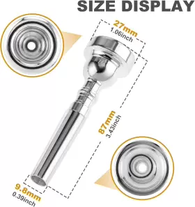 445037065043 ETERMETA Pack Trumpet Mouthpiece Set #2