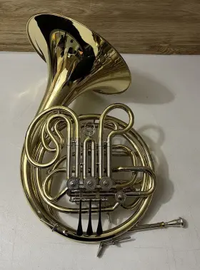 FSD561L F. SCHMIDT Double French Horn Lacquered Finish Bent #2