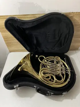 FSD561L F. SCHMIDT Double French Horn Lacquered Finish Bent