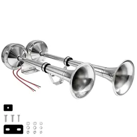 B07X62CP8D FARBIN Marine Boat Hornsstainless Steel Dual Horn