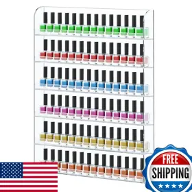 B08G8DJM6L FEMELI Pack Nail Polish Wall Racks Hold Up