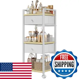 B0FRMBLJ4C FLYCITY Makeup Organizer Drawers Tier Rolling