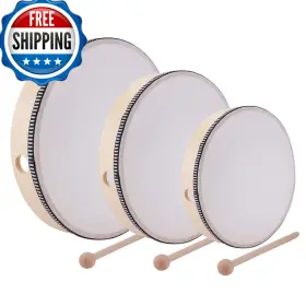 B07XNYYK77 FORAINEAM Drum Percussion Wood Frame