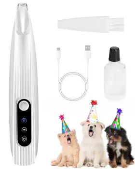 PT03WH FURBONA Dog Paw Trimmer Led Light Mini Blade Smart