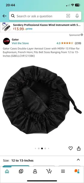 GBELLCVR1213BK GATOR Cover Filter #2