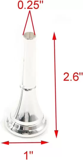 696592171848 GEESATIS Horn Mouthpiece Cup Mouth Standard #2