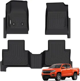 Car-mats GINOWY Floor Chevy Crew Gmc Canyon Tpe Weat