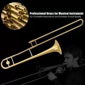 M024A18581 GOPLUS Flat Trombone Golden Mouthpiece #2