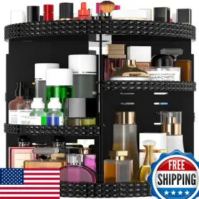 B08NPN99JP HEMTROY Rotating Makeup Organizer Vanity