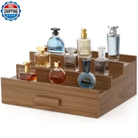 B0F885M82L HRBJUNUO Solid Cologne Organizer Men Tier Stand