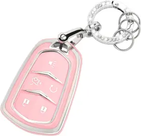 2112-5 JAMCARI Cadillac Key Fob Cover Tpu Pink