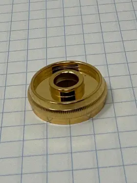 11-V411G JUPITER Trumpet Valve Cap Top Bottom Finish
