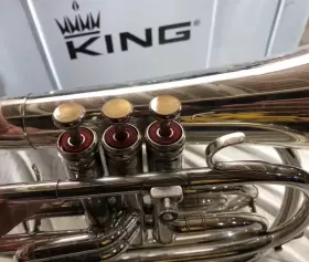 222782 KING Marching French Horn Rough Finish Player