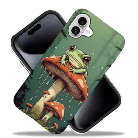 16LQX-AH-57528 KIRITFOX Cute Frog Mushroom Iphone Forest #3