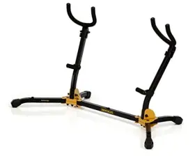 DS537B KMC MUSIC INC Hercules Dual Alto Tenor Saxophone Stand